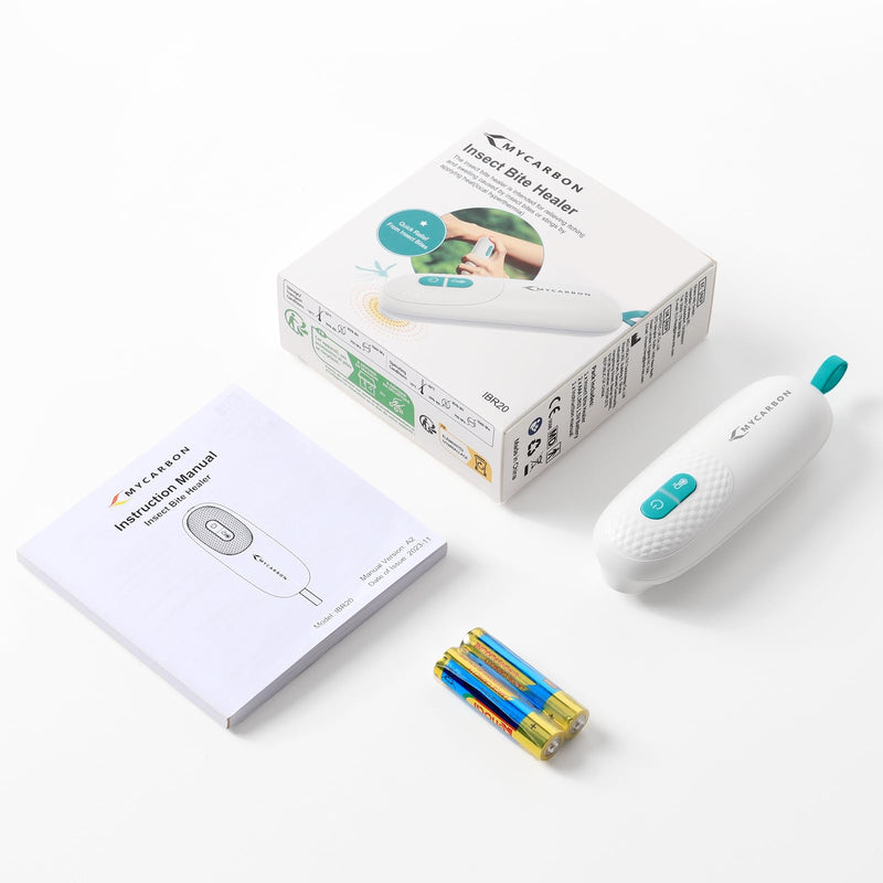 [Australia] - MYCARBON insect bite healer, small and handy mosquito bite heat pen treatment insect bites from itching & pain & swelling, without chemical substances mosquito bite electric bite healer, white white 