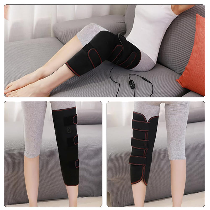Woolala Heated Leg Warmer, Electric Heating Pad for Thigh & Knee & Calf | Therapy Heated Knee Brace Calf Warmer for Better Circulation, Pain Relief, Adjustable Size for Left or Right