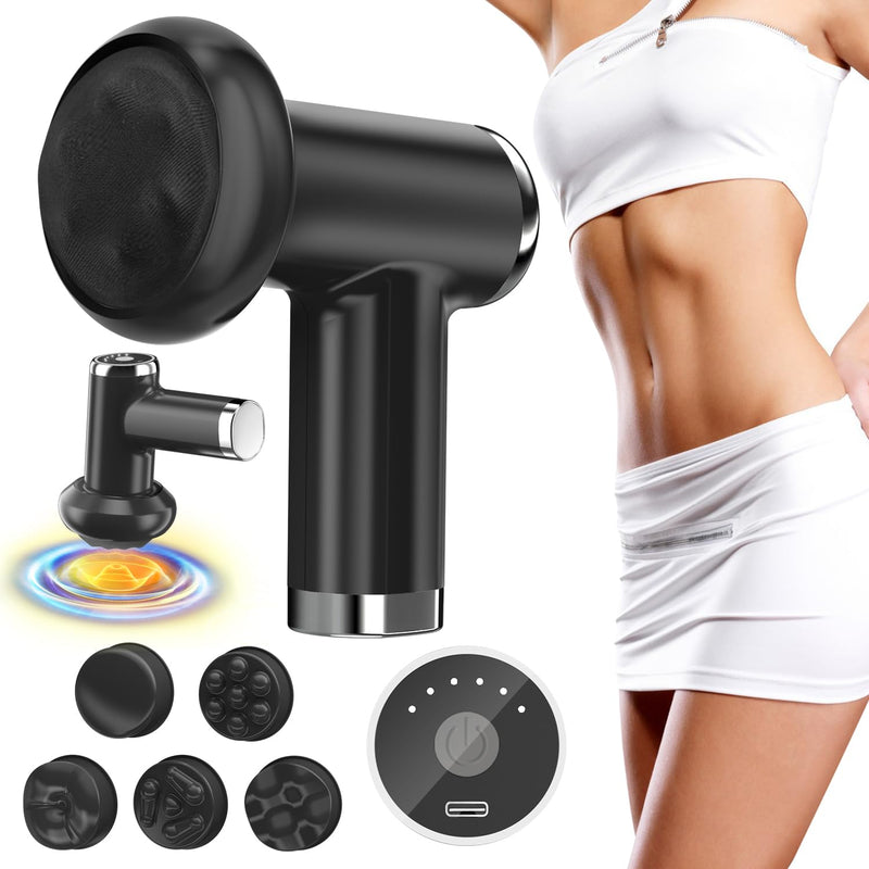 [Australia] - Anti Cellulite Massage Tool, Body Sculpting Machine for Women, Lymphatic Drainage Device with Lipo Roller, Handheld Home Use for Belly Fat, Stomach, Thighs & Buttocks Sculpting (Black) Black 