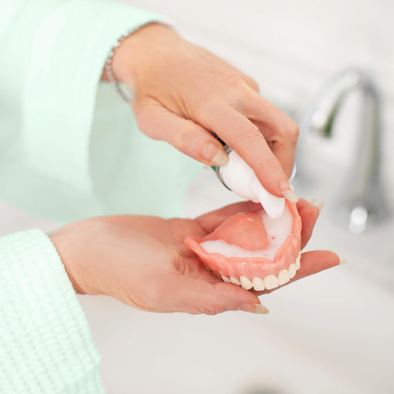 EverSmile FreshDent Denture and Partial Denture Cleaner + Teeth Whitening Spray – Travel Size Alternative to Cleaning Tablets That Eliminates Bacteria and Fights Bad Breath – 50ml + 10ml Pack 1 Count (Pack of 1)