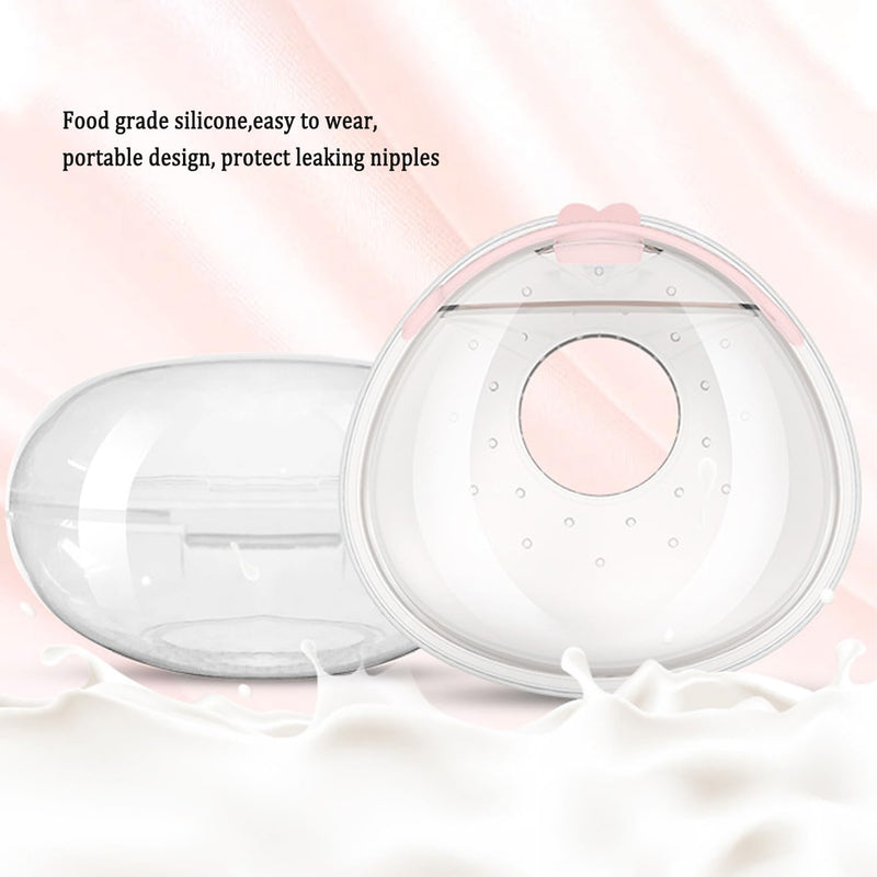 [Australia] - Breast Shells Milk Collector, with a Storage Organizer Box for Breastfeeding Nursing Mum, Collect Leaking Breastmilk,Reusable Silicon Pads, Soft and Skin-Friendly, Easy to Wear,Protect Sore Nipples breast shell with a case 