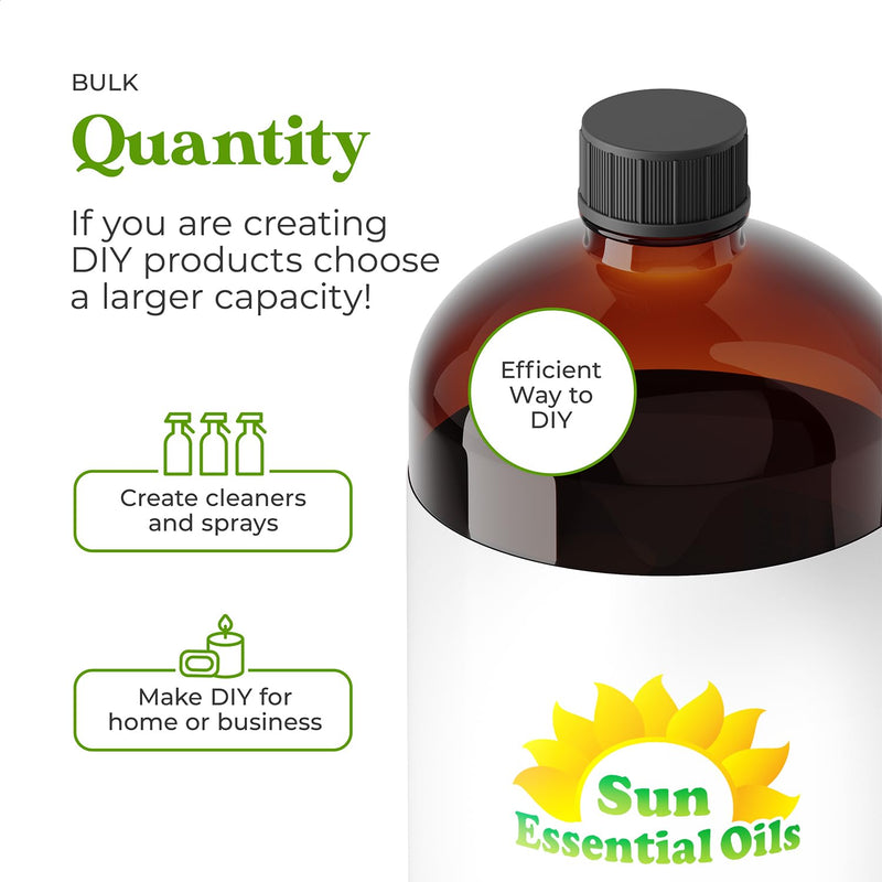 [Australia] - Sun Essential Oils - Peppermint 4oz Bottle for Diffuser, Humidifier, Aromatherapy, Personal & Home Care - Therapeutic Grade Peppermint Essential Oil - Peppermint Fragrance Oil for Candle Making 4 Fl Oz (Pack of 1) 