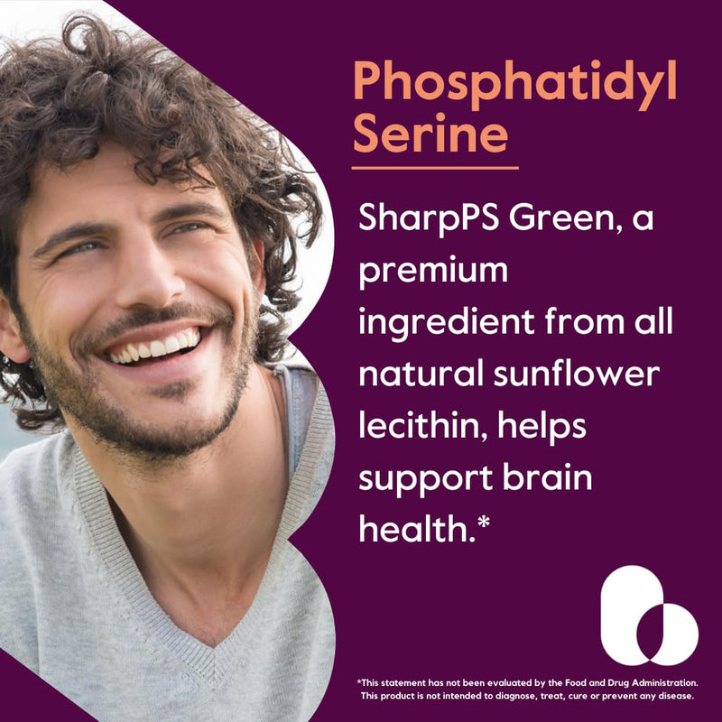 [Australia] - BESTVITE Phosphatidylserine 100mg per Capsule (120 Vegetarian Capsules) with Sharp-PS¬Æ Green - Patented and Clinically Tested - Stearate Free - Soy Free - Gluten Free - Vegan - Non GMO 120 Count (Pack of 1) 