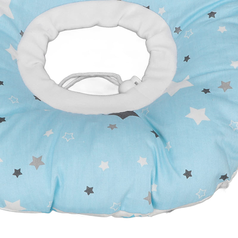 [Australia] - Star Pattern Side Sleeper Pillow with Ear Piercing Hole Pressure Relief for Ear Sore Guard Donut Shaped Pillow for Side Sleeping Ear Comfort Cushion for Side Sleepers with Ear Piercings 