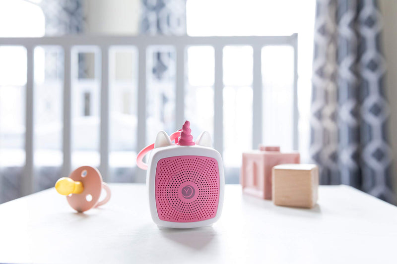 [Australia] - Yogasleep Pocket Baby Soother Unicorn, White Noise Machine, 6 Soothing Sounds & Timer for Better Sleep, includes Brown Noise & Lullabies, Compact Size for Travel & Child Safe, Must Have Registry Gift 