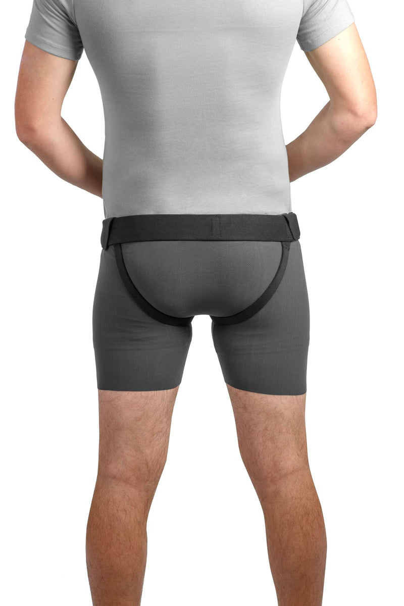 Movibrace Inguinal Groin Hernia Belt Black (Double, Medium) Black (Double)