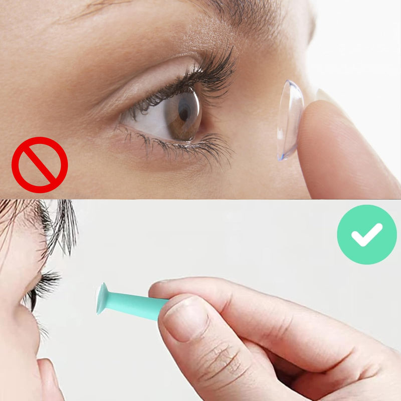 [Australia] - Yuqilin Pack of 12 contact lens insertion aids, silica gel lens aid, individual package contact lens vacuum cleaner, safe contact lens aid, for parties, dates, travel, business trips, excursions 