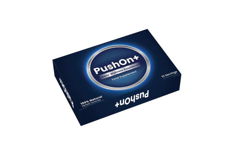 PushOn+ Men’s Wellness Supplement | Ginseng | Food Supplement | Herbal Formula | 10 Servings | Manufactured in the UK