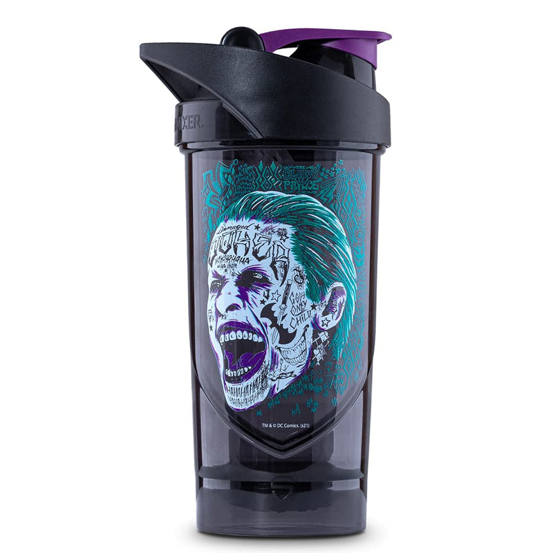 [Australia] - Shieldmixer Hero Pro Classic Shaker Joker - BPA-free - Gym Accessories - Protein Shaker - Fitness Drinking Bottle - Black - 700ml 