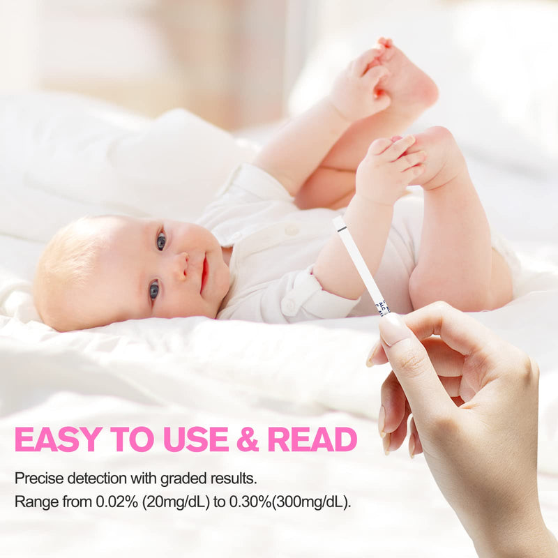 [Australia] - Easy@Home Breastmilk Alcohol Test Strips, at Home Alcohol Test for Breastfeeding and Lactation Milk Testing, Give Nursing Mothers Clarity, Easy, Quick and Precise Detection, EBA-20T, 20-Pack 