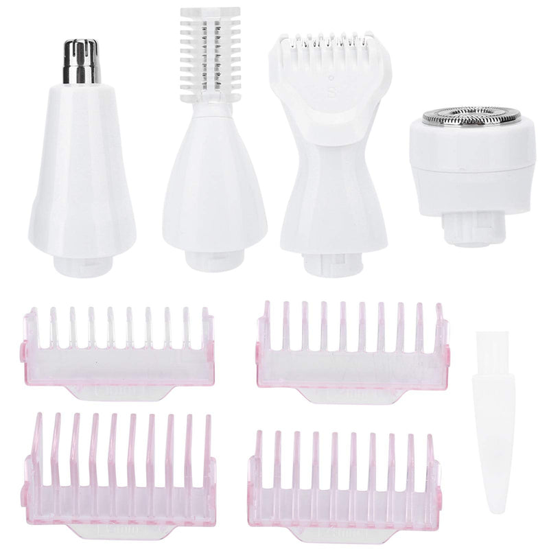 USB Rechargeable Electric Epilator for Women Men, 5 in 1 Painless Body Remover with Multifunctional Shaving Head