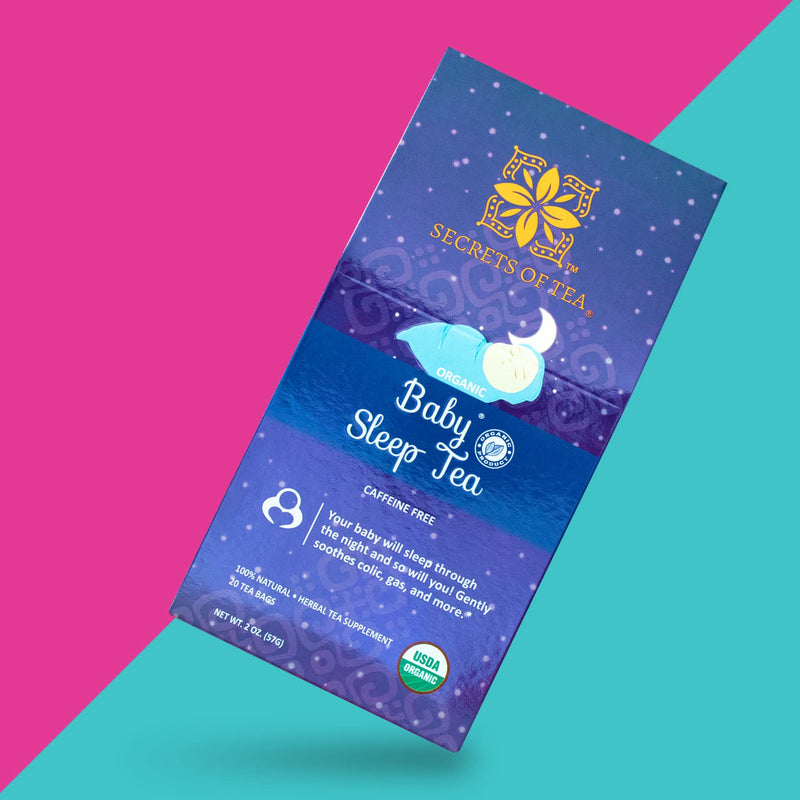 [Australia] - Secrets Of Tea Baby Sleep Tea- Organic Baby Comfort Tea - Gentle Soothing Herbal Blend for Infants - Caffeine-Free Natural Calm 20 Sachets (1Pack) 