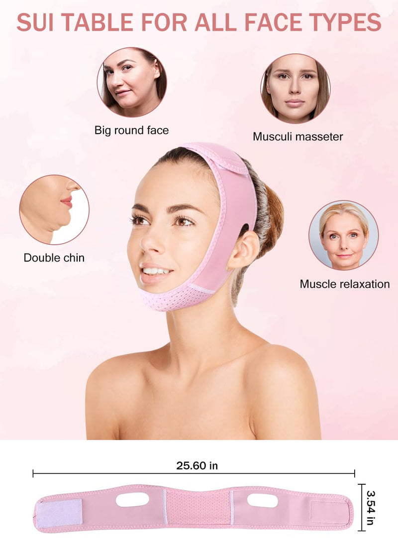 [Australia] - Chin Strap for CPAP Users, Chin Strap for Snoring, Anti Snoring Devices Adjustable, Chin Strap for Men and Women to Stop Snoring, Pink QQ1 