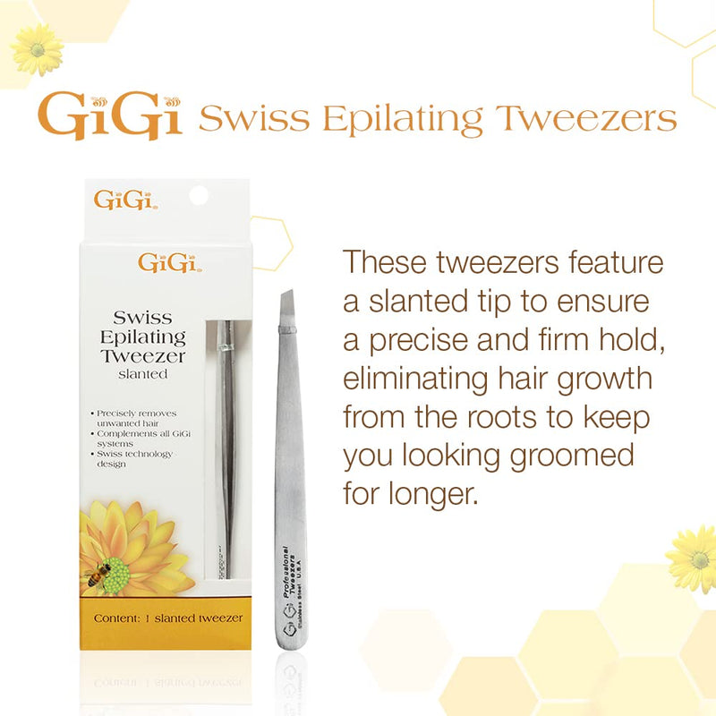 [Australia] - GiGi Slanted Tweezer for Ingrown Hair and Stubble Removal 