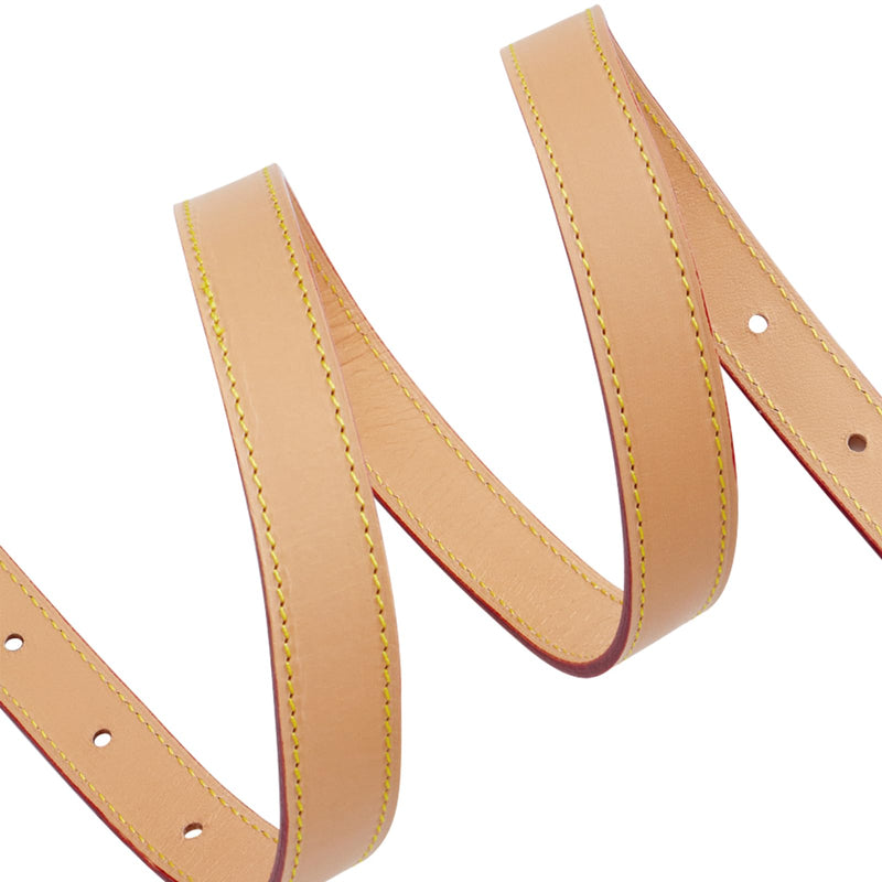 jiesinlov Vachetta Leather Straps Replacement Adjustable Crossbody Bag Shoulder Strap for Carryall Tote Handbag(STRAP B-125) Beeswax-w0.8in&l49.2in