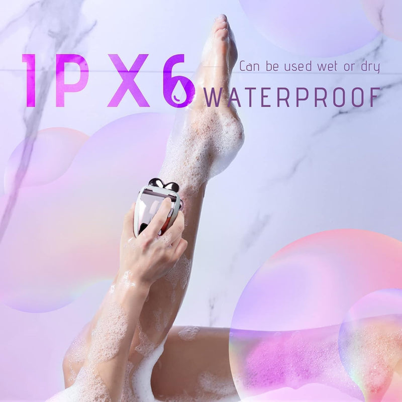 [Australia] - Electric Razors for Women Legs: 5-in-1 Rechargeable Body Shaver - Waterproof Wet Dry Hair Remover - Trimmer for Lady Face Underarms Public 