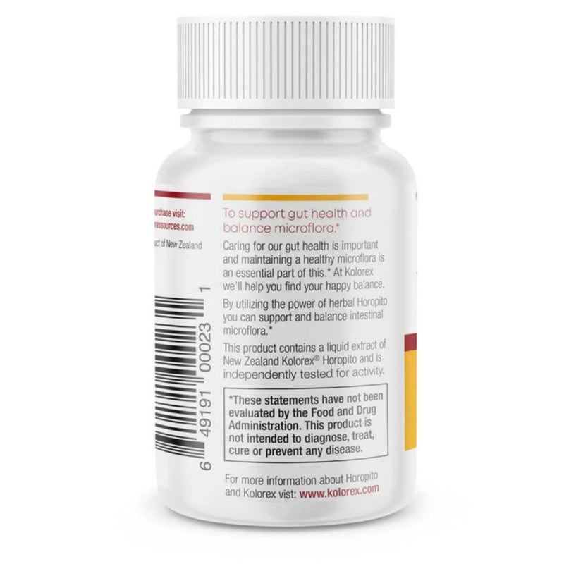 Kolorex Gut Care Candida Balance – Natural Herbal Digestive Support – Potent Active Horopito Extract – Vegan Friendly – 60 Soft Capsules