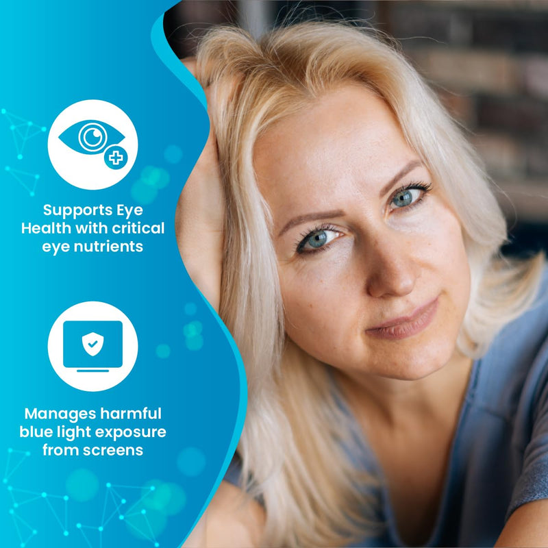 Simple Eye Health Supplement for Screen Users & Digital Lifestyles – Lutein & Zeaxanthin Tablets – Carotenoids - Supports Vision in a Digital World – 1-A-Day – UK Made - 90 Vegan GMO-Free Tablets