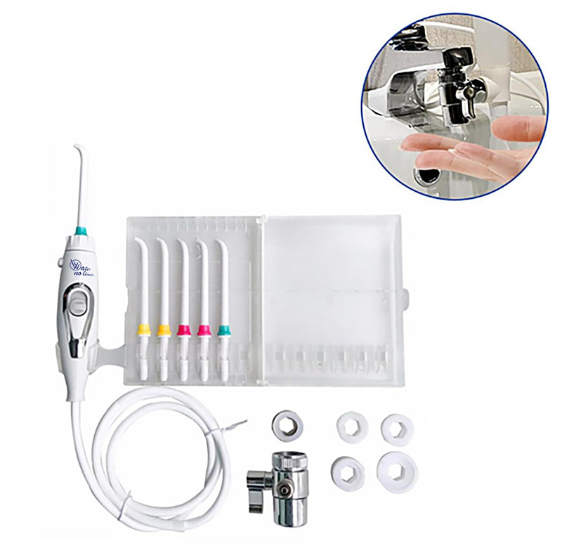 [Australia] - WATER NO LIMITS Professional dental cleaner without batteries or electricity | Oral irrigator that increases the water pressure for a linear and unlimited | Metal connector (standard) Standard 