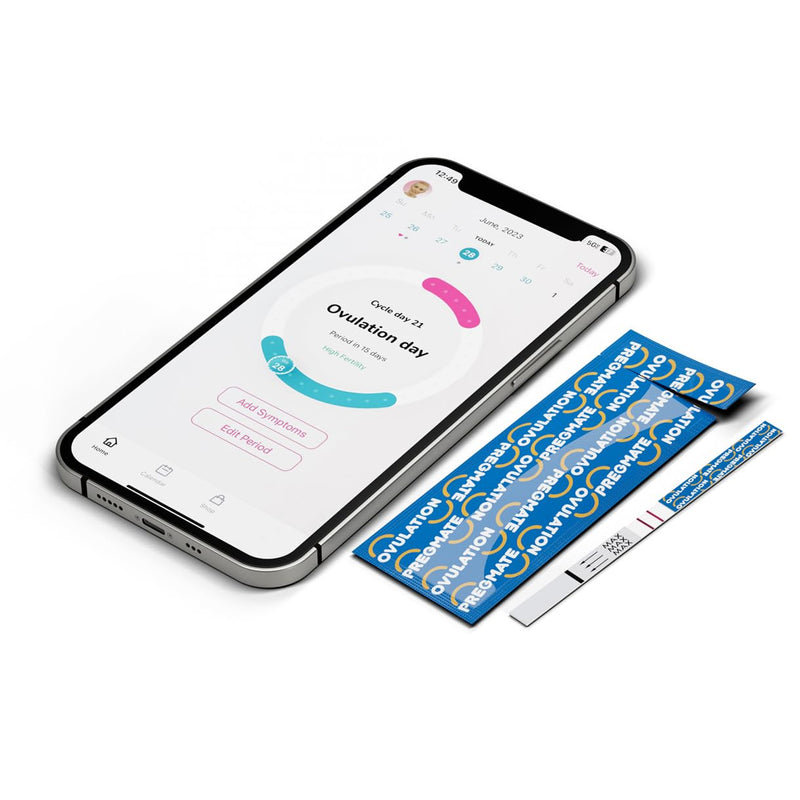 Pregmate 50 Ovulation and 20 Pregnancy Test Strips Predictor Kit