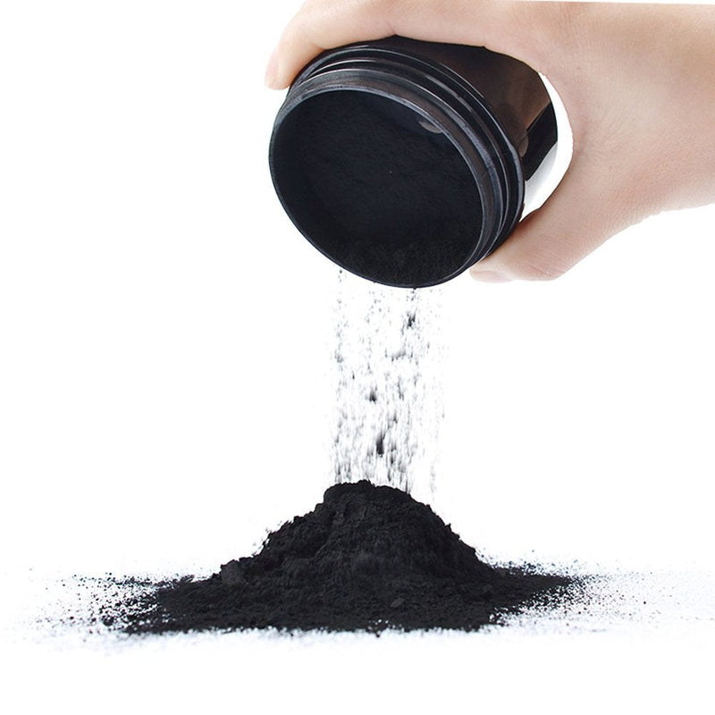 [Australia] - 2-Pack Teeth Whitening Charcoal Powder + Bamboo Brush Oral Care Sets, WUBLSYAN Natural Activated Charcoal Teeth Whitener Powder 0.53 Ounce (Pack of 2) 