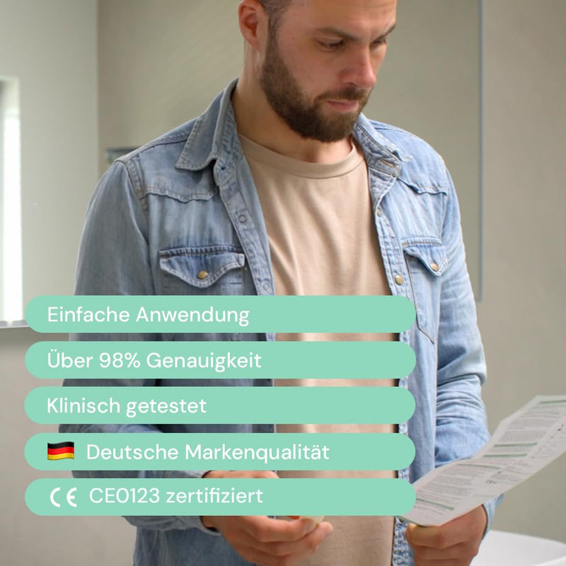 [Australia] - HomeVital fertility test for men at home - sperm test if you want to have children - sperm test to check sperm quality and fertility - fertility test - medical tests 