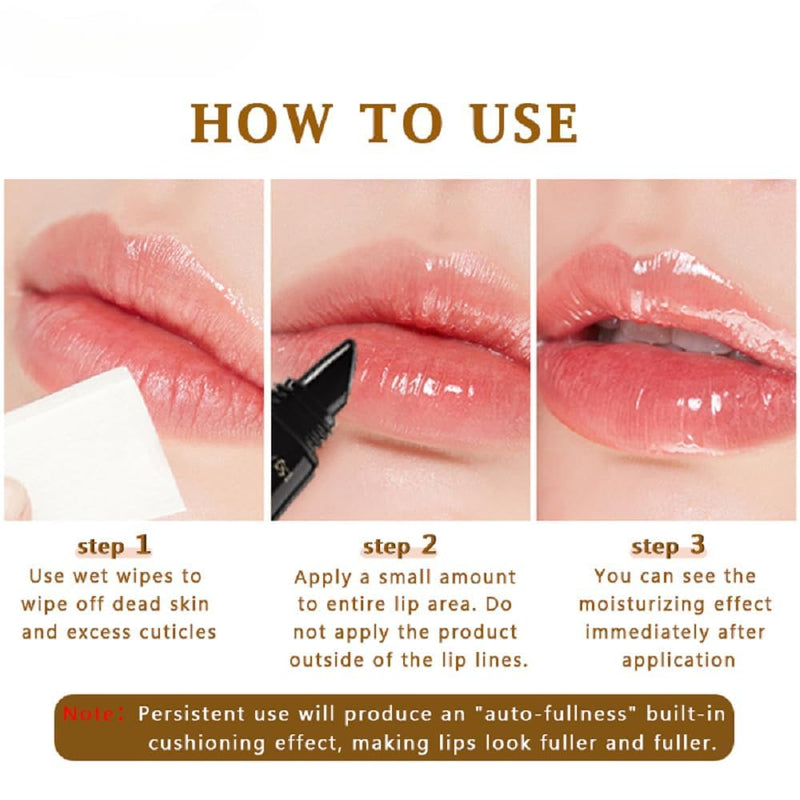 Collagen Lip Booster Plumping Serum Repair Lip Line Anti-Wrinkle Plump Enhancer Essence Hyaluronic Moisturizing Lip Treatment