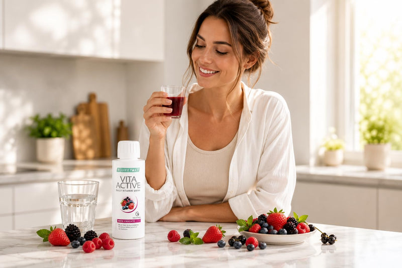 LR Health&Beauty Lifetakt Vita Active Rote Fruchte Care Women Men Drink Every Day Natural Treatment Red Fruit -150 ml./5 fl.oz.