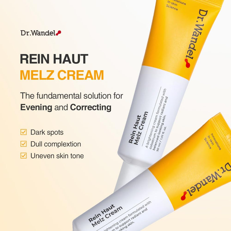 Melz Cream 30ml / 1.01fl.oz | Hydrating Facial Cream with Melazero V2, Niacinamide & Tranexamic Acid | Blemish Care & Tone-Enhancing Formula | Korean Skincare