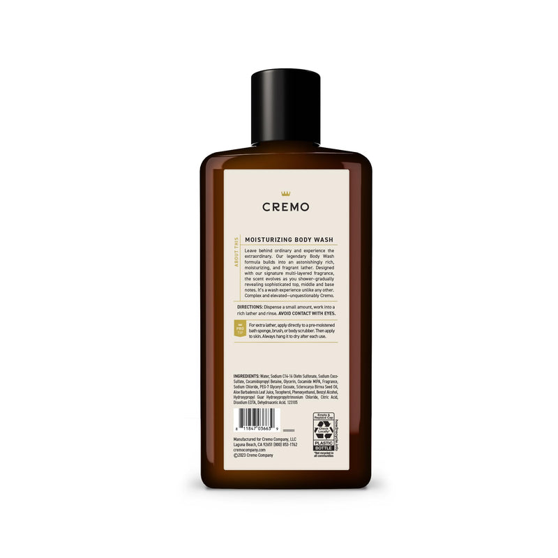 [Australia] - Cremo Body Wash Men, Notes of Italian Bergamot, Neroli Blossom, and Fresh Vetiver, Rich-Lathering Italian Bergamot, 16 Fl Oz 16 Fl Oz (Pack of 1) 