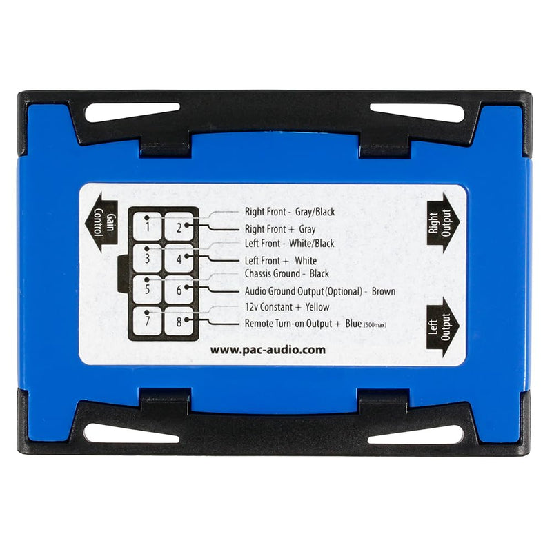 PAC LP7-2 L.O.C. PRO Series 2-Channel Line Output Converter with Remote Turn On 4in. x 8in. x 1in.