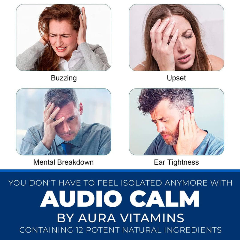 [Australia] - Audio Calm - Tinnitus Relief Supplement | Natural Stop Tinnitus Solution - Relieves Ear Ringing, Buzzing, Clicking | 60 Capsules (1) 1 
