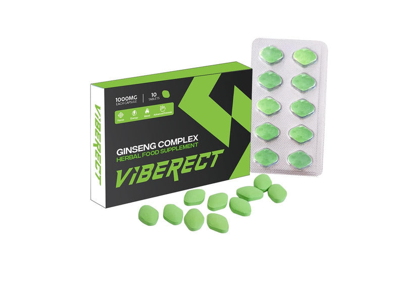Green 1000mg | Stronger | Longer | Harder | Performance | Extra Strength Enhancing Pills, Stamina Endurance Booster Supplement Pills for Men | 10 Ginseng Tablets