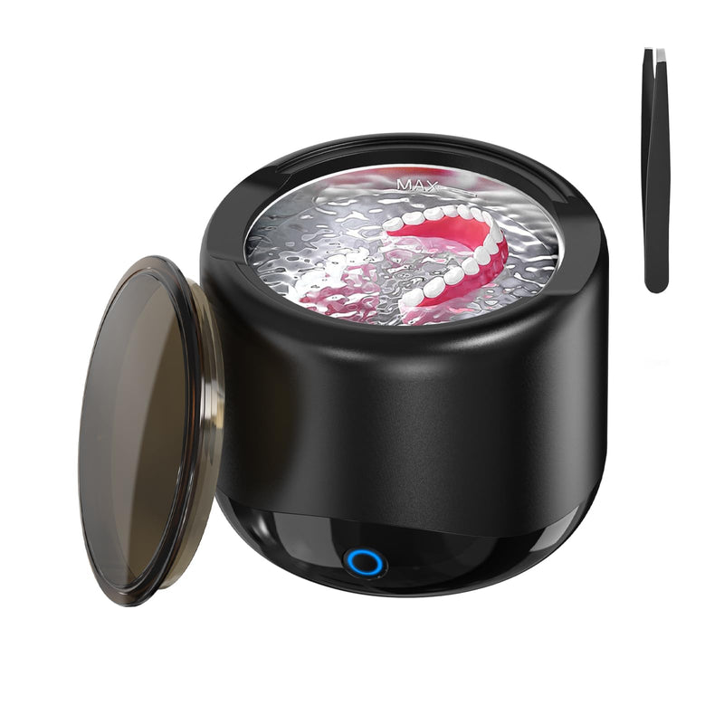 [Australia] - Qimic ultrasonic cleaning device for dentures, 230ml ultrasonic cleaner with 3 modes for dentures, aligners, retainers, mouth guards, whitening trays and all dental devices 
