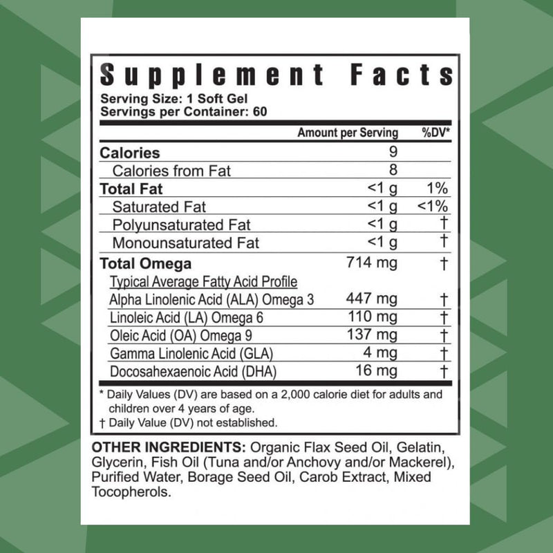 [Australia] - Youngevity Ultimate EFA - Organic Source of Essential Fatty Acids | Supports Heart Health | Made from Borage, Flax & Fish Oil | 60 Soft Gel Capsules 60 Count (Pack of 1) 