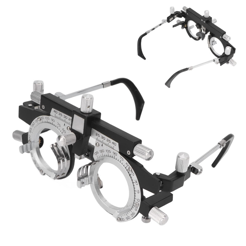 [Australia] - Asixxsix Adjustable Test Frame, Optical Optical Test Lens Frame, Lightweight Alloy Optometry Frame, Eye Optometry Optician PD 48-80mm, Adjustable Temple Length and 