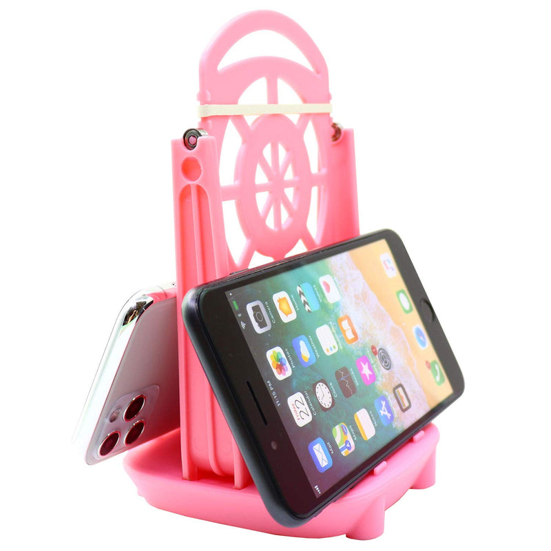 [Australia] - Phone Swing Step Counter Pedometer Compatible with Poke Ball Plus, Pedometer, (High Silent Version) (USB Cable) (Support 2 Phones)(Pink) 