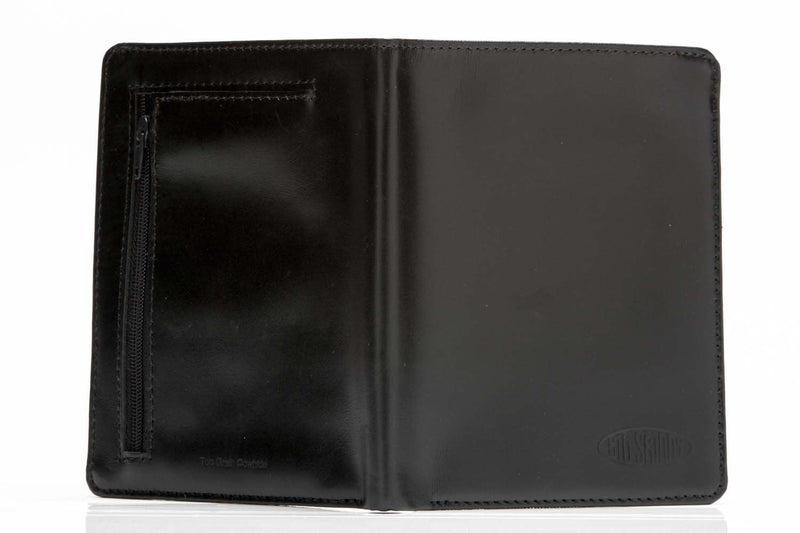 Big Skinny Leather Traveler Slim Wallet, Holds Up to 20 Cards and 4 Passports Black