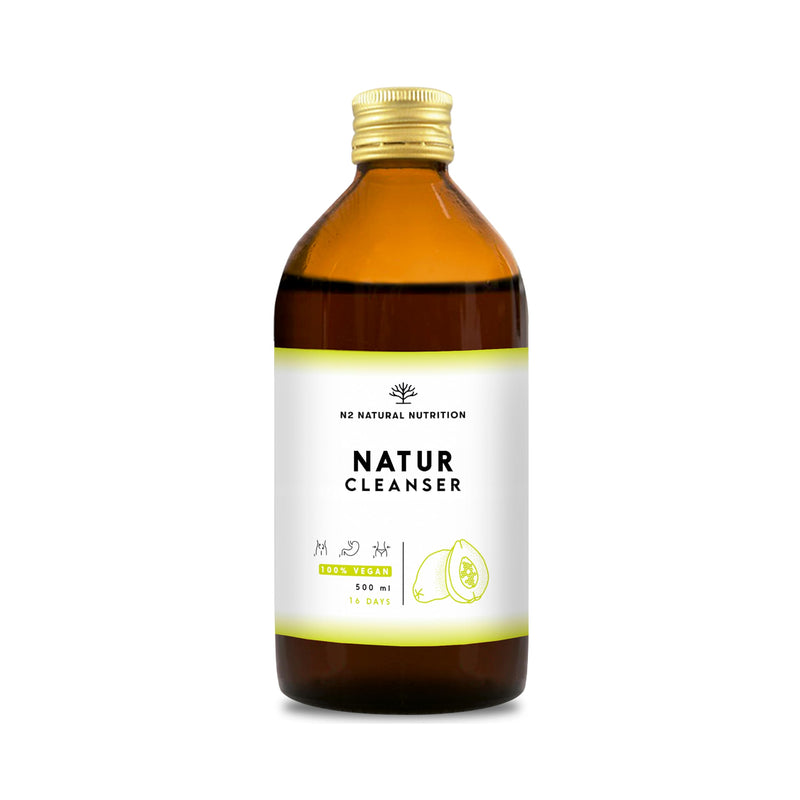 [Australia] - NATURE CLEANSER Liquid 500ml 12 highly efficient natural plants | Natural & Body Detox & Green Tea Guarana Papaya Dandelion Orthosiphon Vegan N2 Natural Nutrition 500 ml (Pack of 1) 