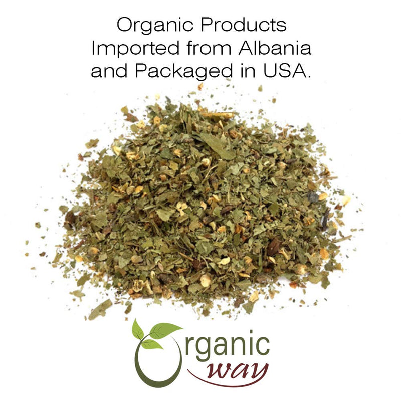 [Australia] - Organic Way Hawthorn Leaf and Flower Whole (Crataegus monogyna) - Herbal Tea | European Wild-Harvest | Organic, Kosher & USDA Certified | Non GMO & Gluten Free | Origin - Albania (1 LBS / 16 Oz) 