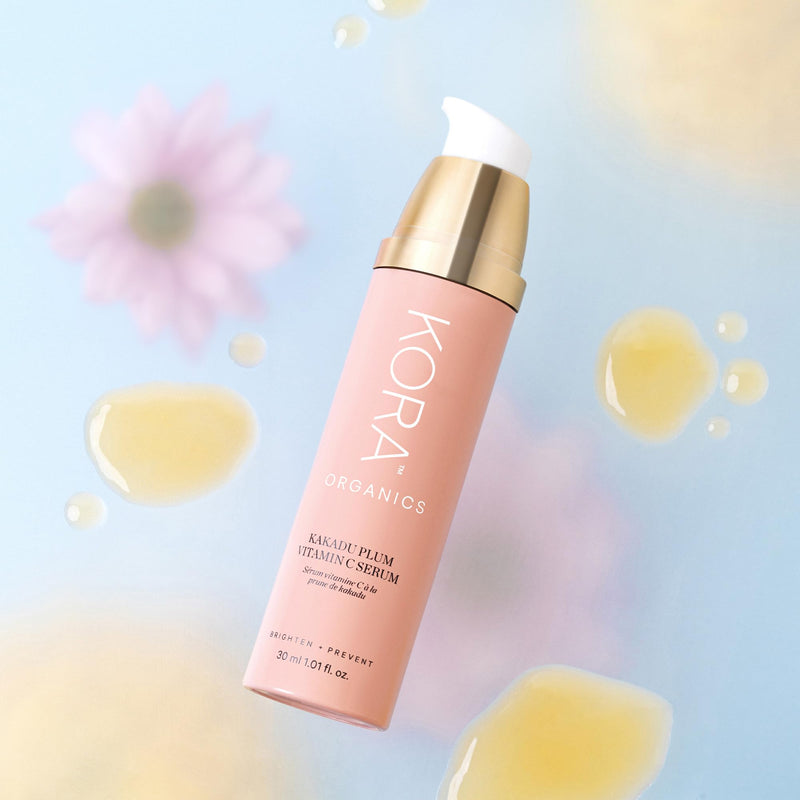KORA Organics Kakadu Plum Vitamin C Serum, Antioxidant Rich Facial Serum with Hyaluronic Acid, Protect & Improve Skin Tone, Certified Organic, Cruelty Free, 0.34 fl oz 0.34 Fl Oz (Pack of 1)