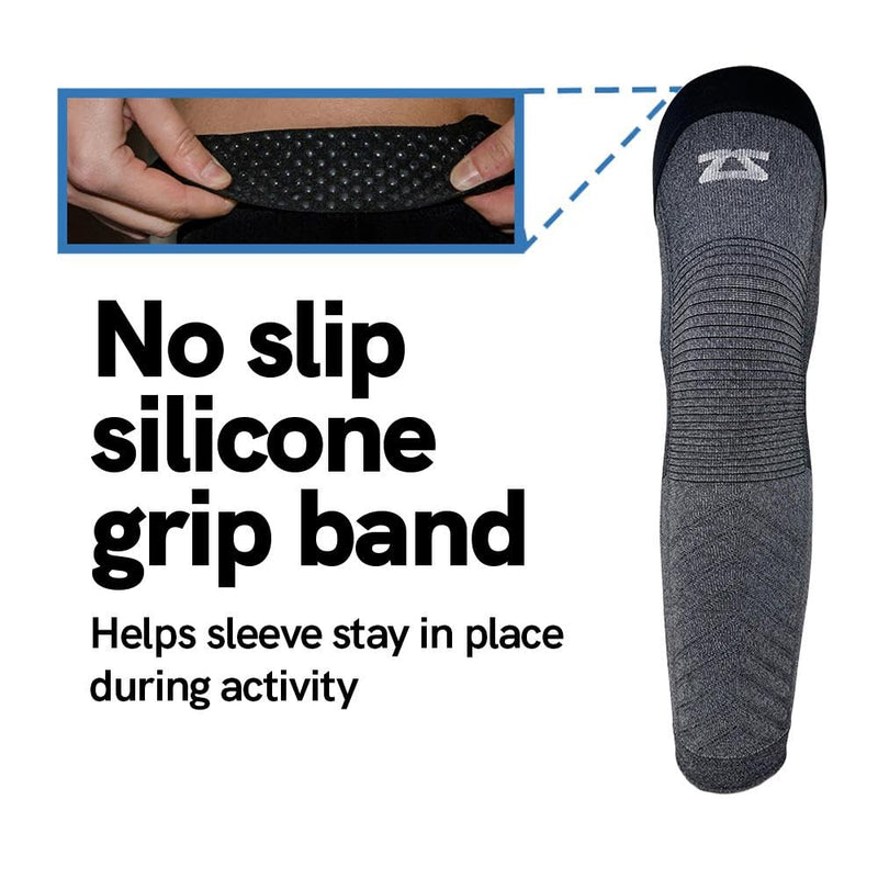[Australia] - Zensah Full Leg Compression Sleeve - Long Length Support for Thigh, Knee, Calf for Men, Women, Running, Basketball, Football X-Large Black 1 