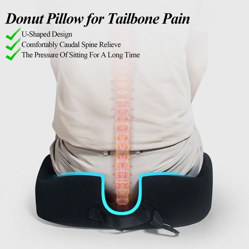 [Australia] - Large Donut Pillow for Tailbone Pain Relief Cushion,Donut Pillow Seats Cushion,Donut Pillow for Postpartum Pregnancy,Helps Ease Discomfort from Hemorrhoids,Pregnancy,Surgery 
