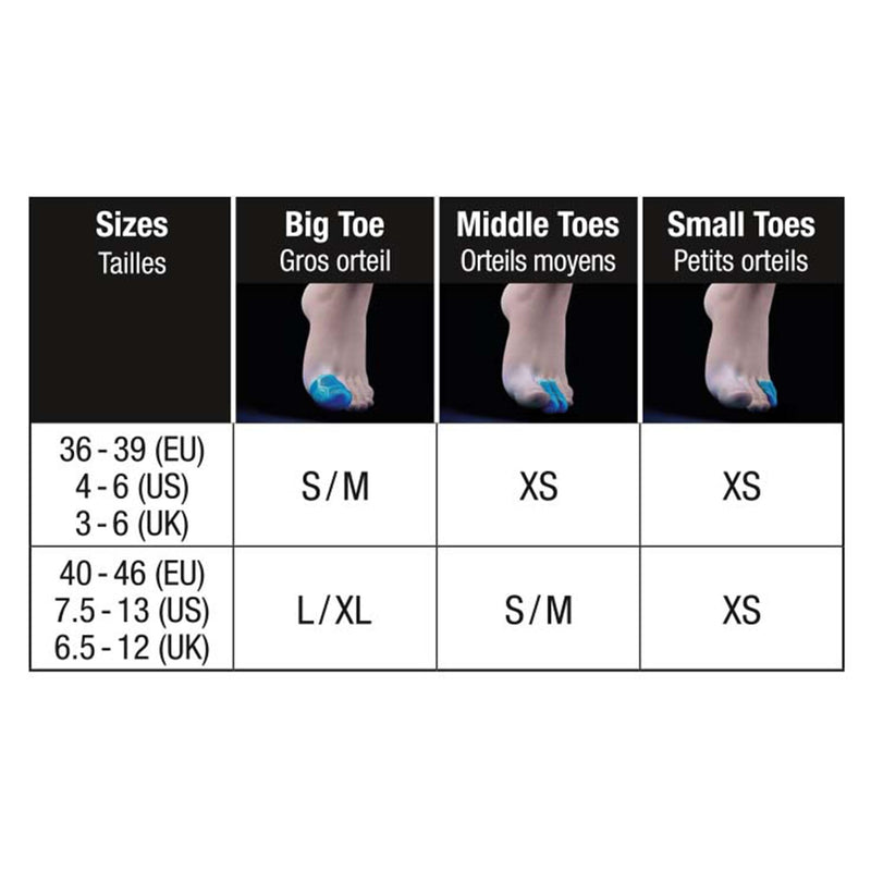 [Australia] - Sidas Gel Cap Gel Capsules Toe L-XL Blue 