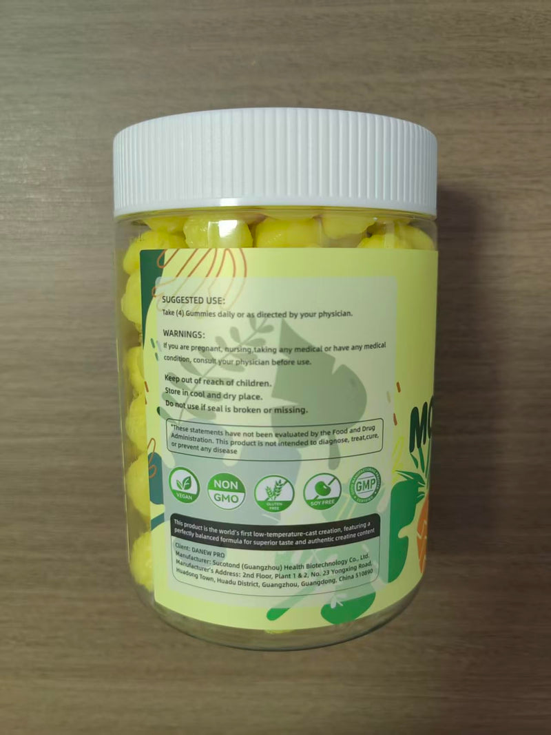 [Australia] - Creatine Monohydrate Gummies for Men & Women, Creatine Monohydrate for Muscle Strength, Muscle Builder, Energy Boost, Pre-Workout Supplement(120 Count)-Pineapple Flavor. Pineapple 120 Count (Pack of 1) 