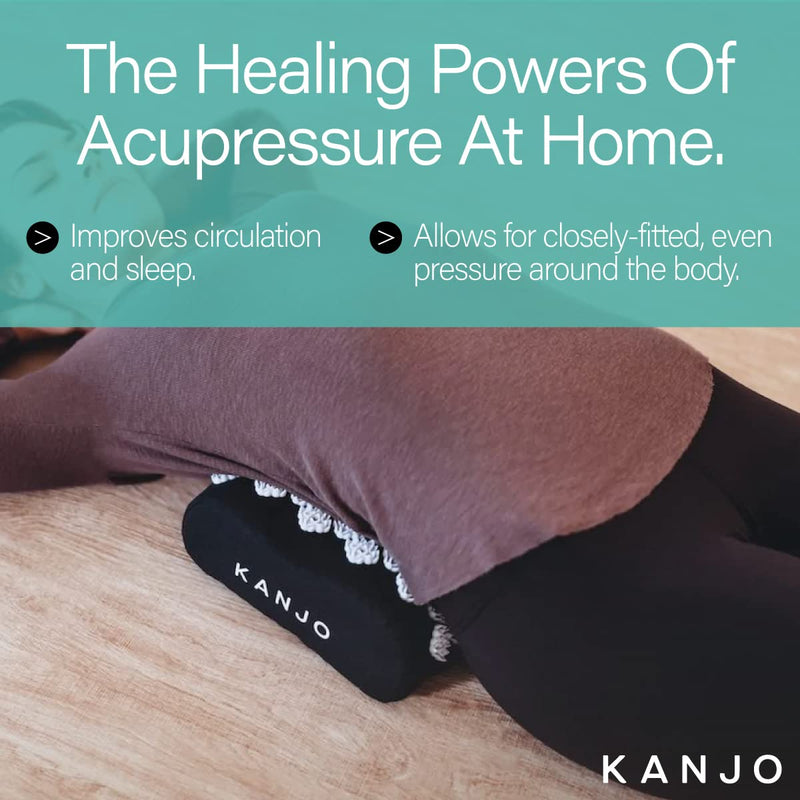 [Australia] - Kanjo Acupressure Cushion | Memory Foam Acupressure Pillow for Back and Sciatica Pain | 100% Cotton Linen Cover 