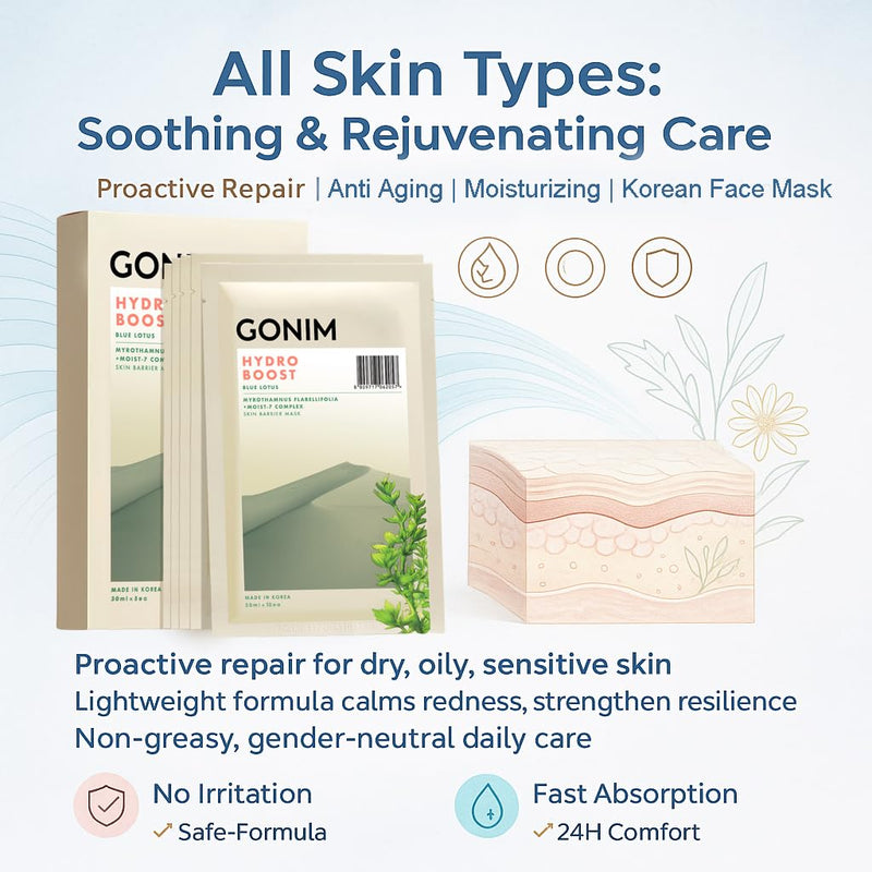 Korean Face Mask, Hydrating Face Mask Sheet with Hyaluronic Acid | Face masks for women with collagen activation and vitamin C; moisturizing facial mask for skin care, 30mlx10pcs 1 Count (Pack of 10)