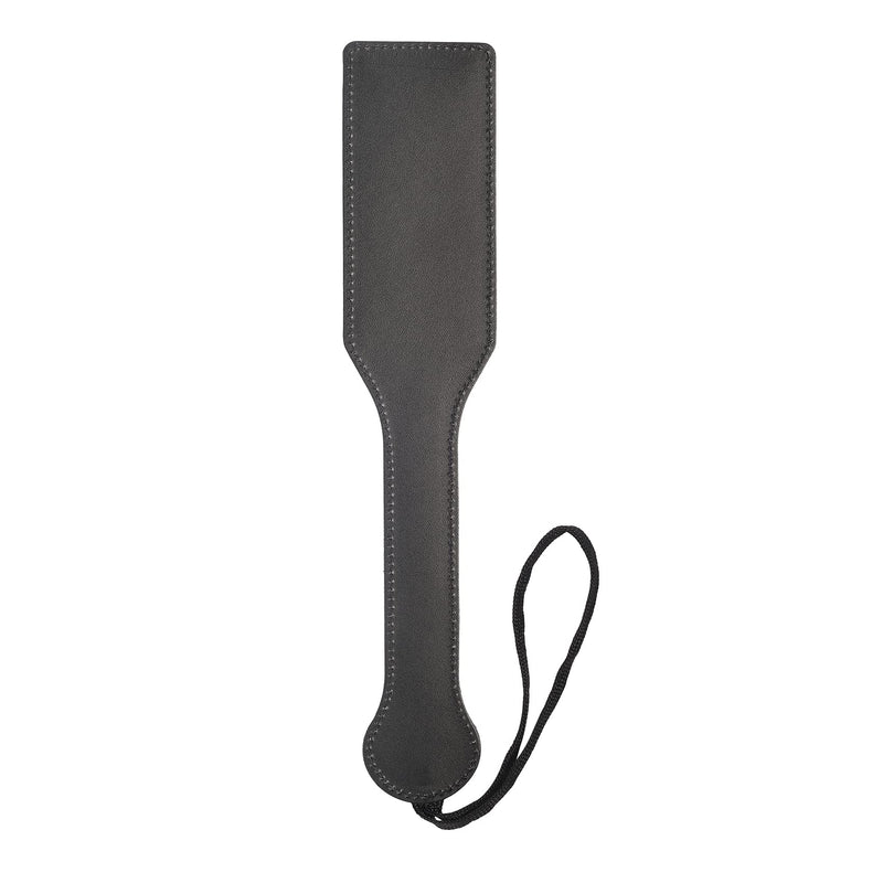 [Australia] - Slut Spanking Paddle, 12.6inch Faux Leather Paddles for Adults BDSM Play, Black Slut-black 