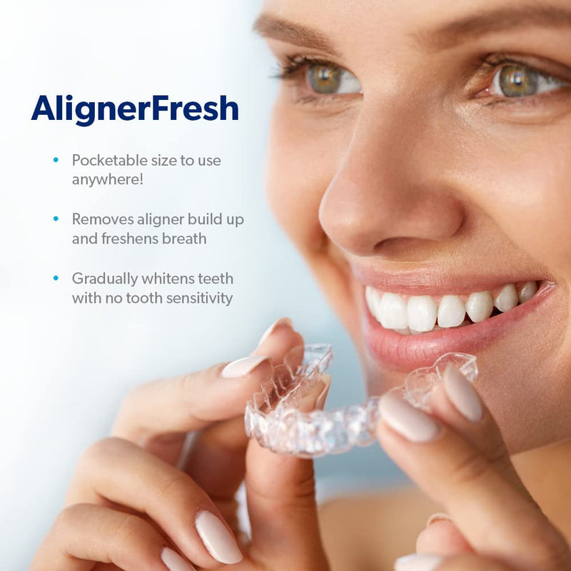 [Australia] - EverSmile AlignerFresh Original Clean Spray | Retainer & Invisalign Cleaner Spray - On The Go Aligner Cleaning & Teeth Whitening. Kills Bacteria & Freshens Bad Breath. Mint Flavored (2 Pack) 0.34 Fl Oz (Pack of 2) 