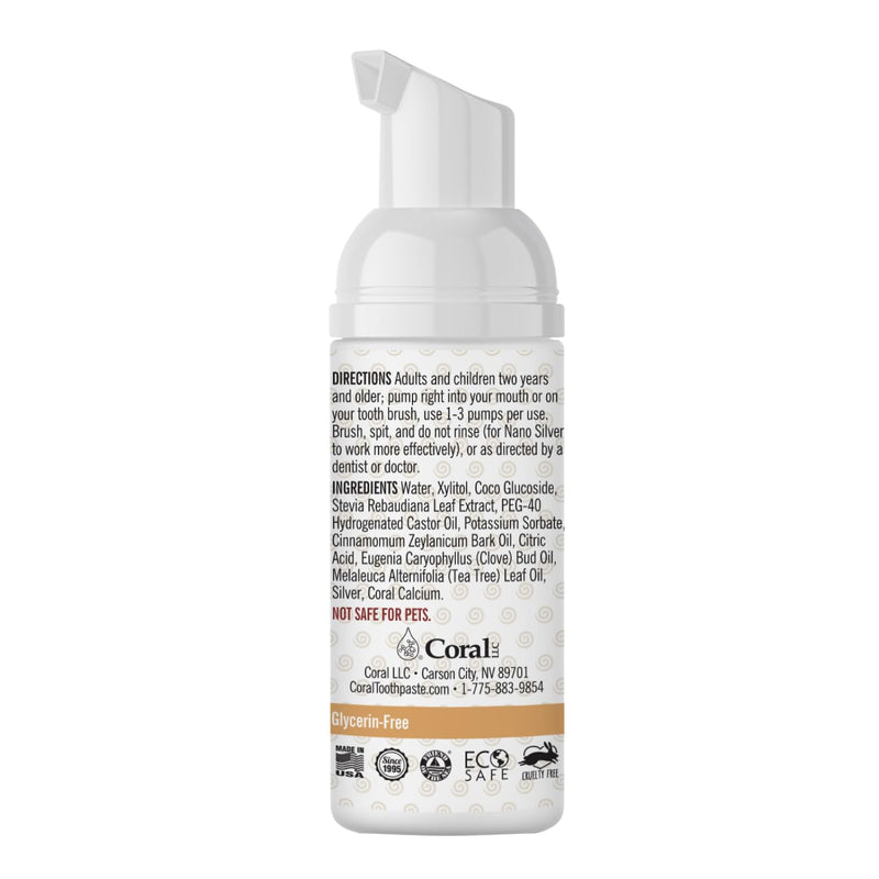 [Australia] - Coral Nano Silver Foaming Cinamon Tea Tree Toothpaste, Natural Fluoride Free Toothpaste, SLS and Glycerin Free - 4 Ounce Cinnamon Tea Tree 4.2 Ounce (Pack of 2) 